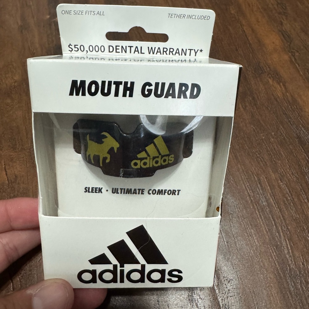 Adidas Black and Gold Sports Mouth Guard